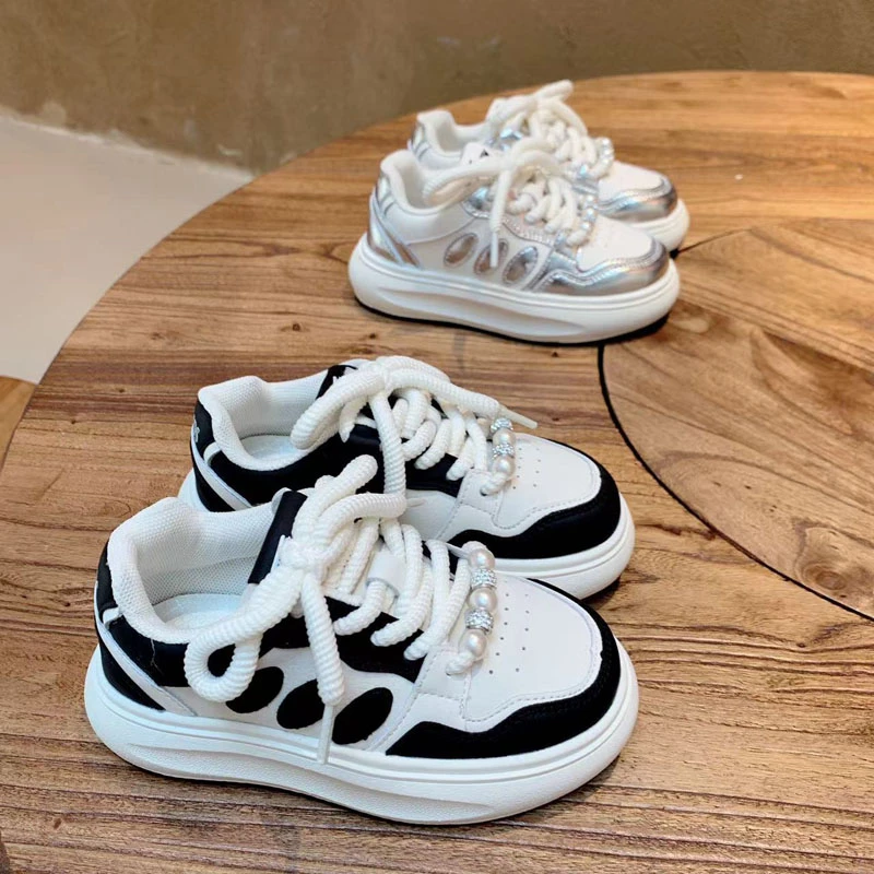 萌蒙潮童2024秋款潮娃街童鞋韩版防滑男女童休闲鞋百搭儿童运动鞋