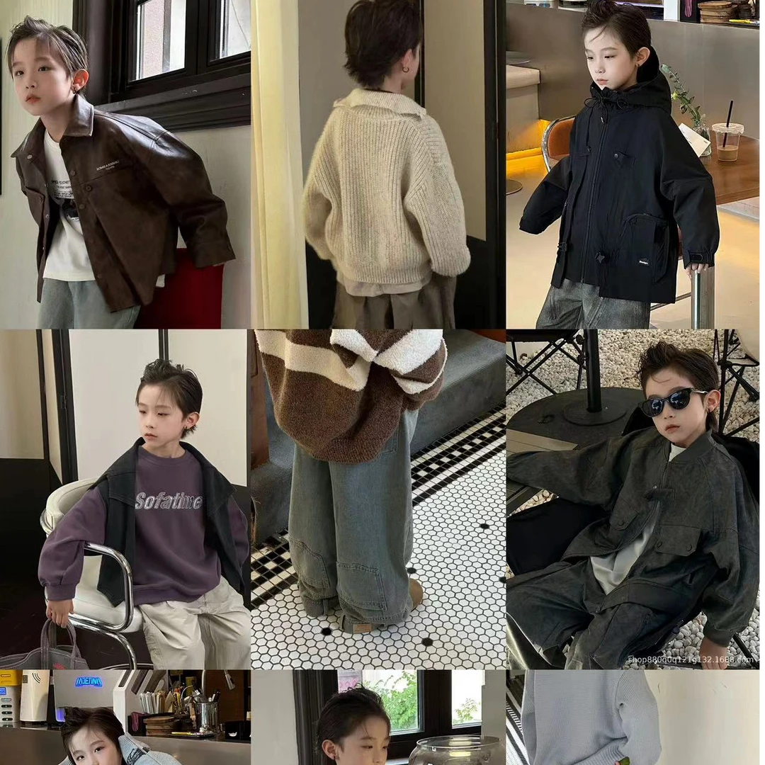 4【CXR】2024秋季新款帅气男童韩版冲风衣