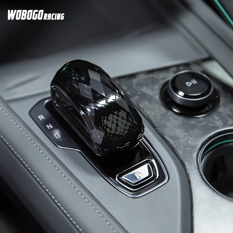 21-26款适用于极氪001/009水晶档把水晶档杆挡把玻璃