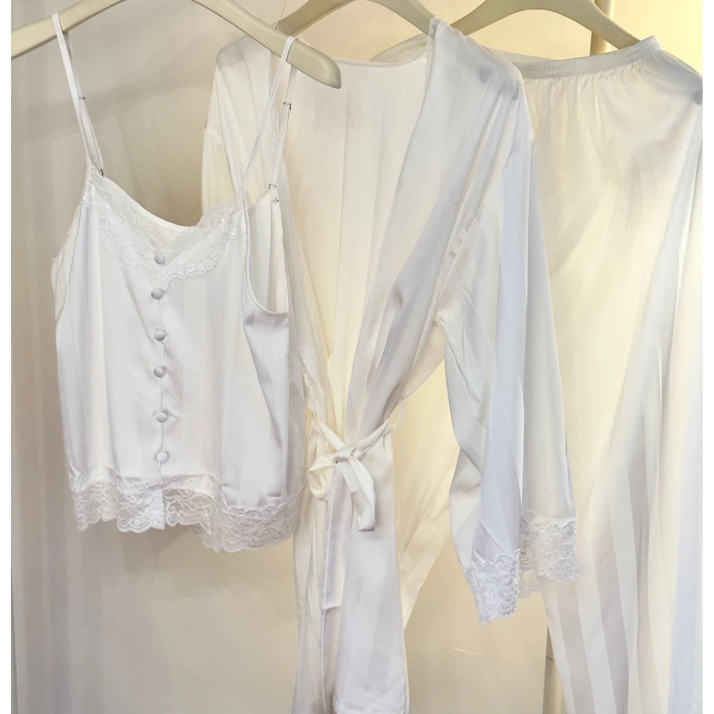 〈秘境三件套〉法式浪漫睡衣三件套