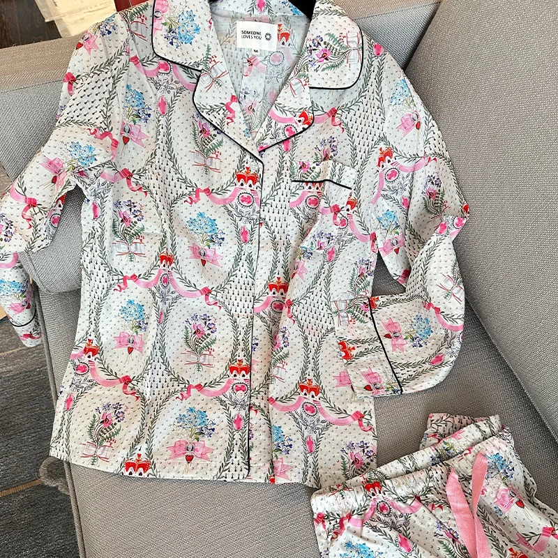 〈洛神花园〉复古摩登纯棉女王花环嵌条