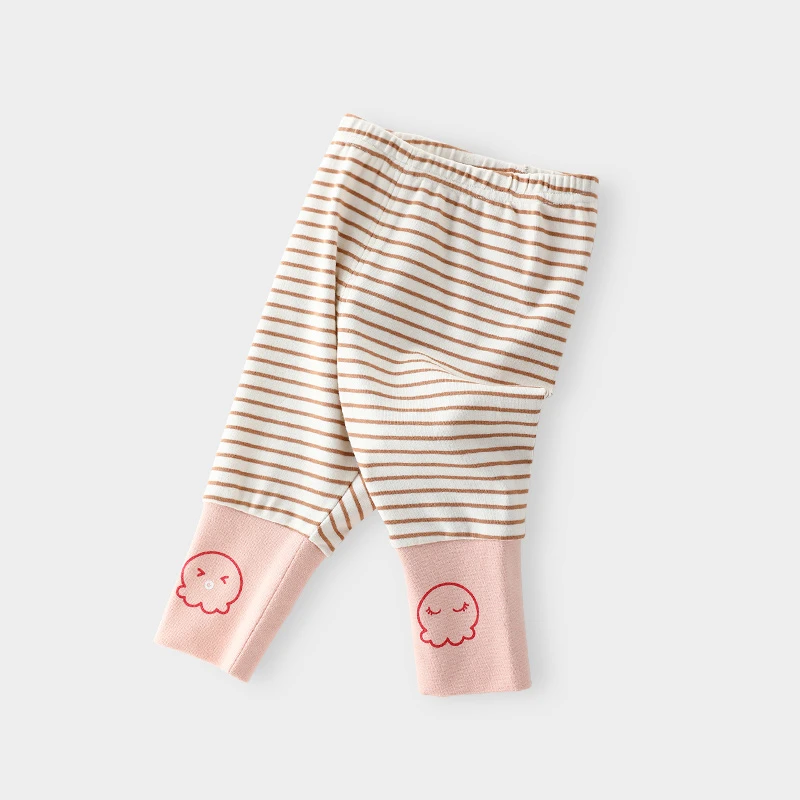 女童条纹春秋打底裤婴儿卡通儿童春季外穿长裤小童女宝宝儿童裤子