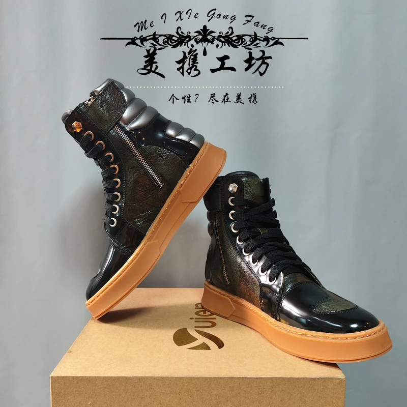 新款哈雷仿赛机车摩托车个性骑行鞋四季