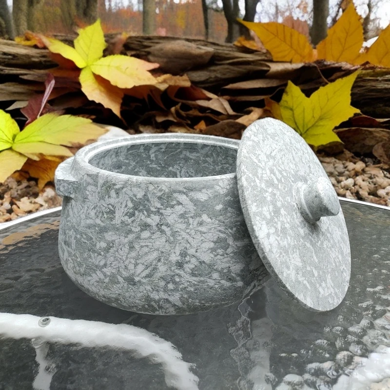 雪花纹皂石墨脱石锅