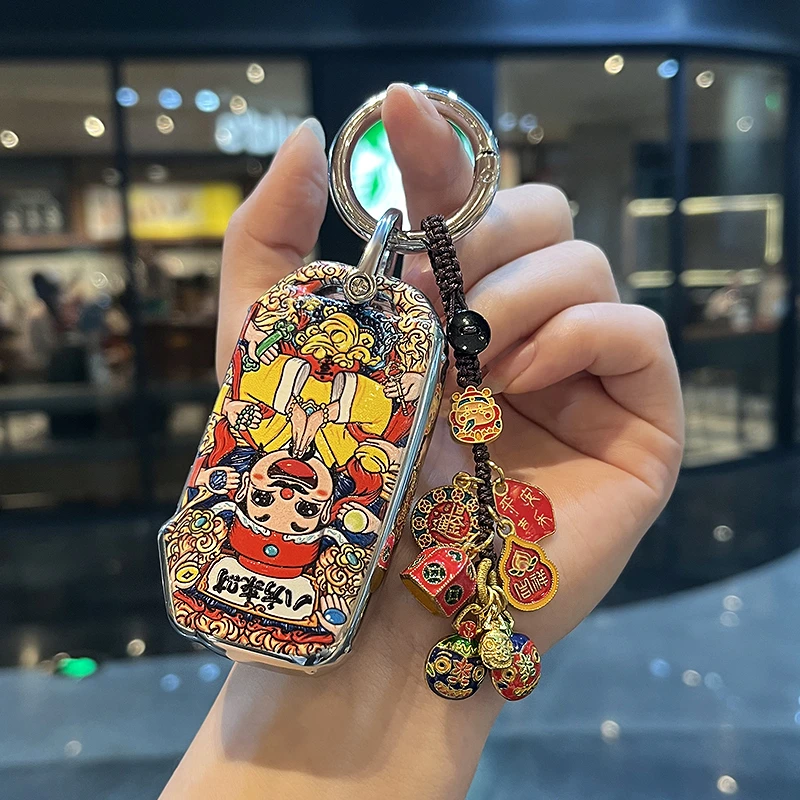 起亚钥匙套新智跑索奈赛图斯k5凯酷K2 K3/KX3/K5傲跑车扣包壳国潮