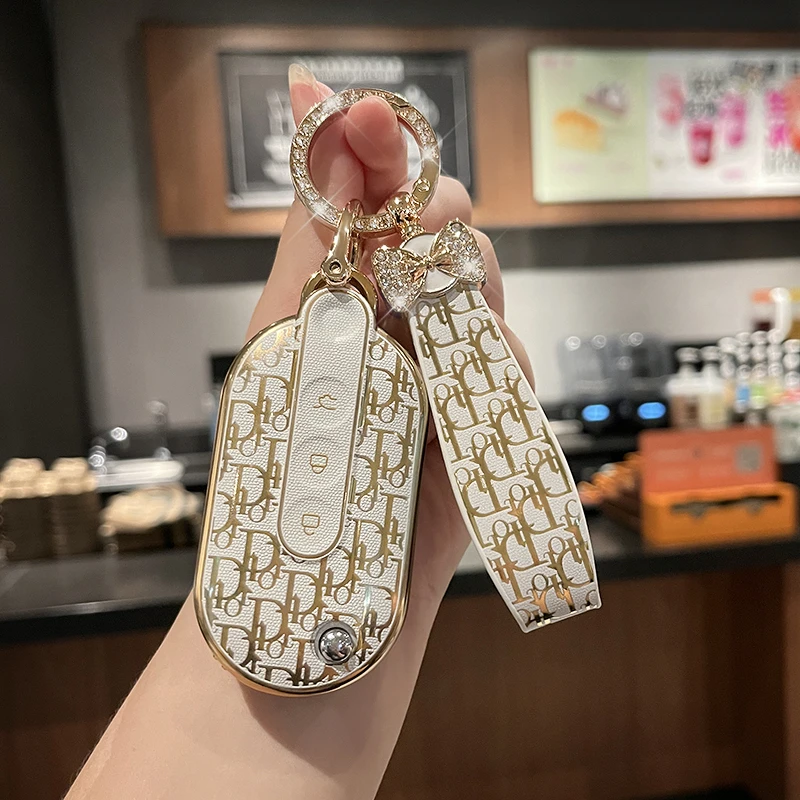 新款五菱宏光miniev钥匙套缤果迷你miniev凯捷佳辰车包扣壳高端女