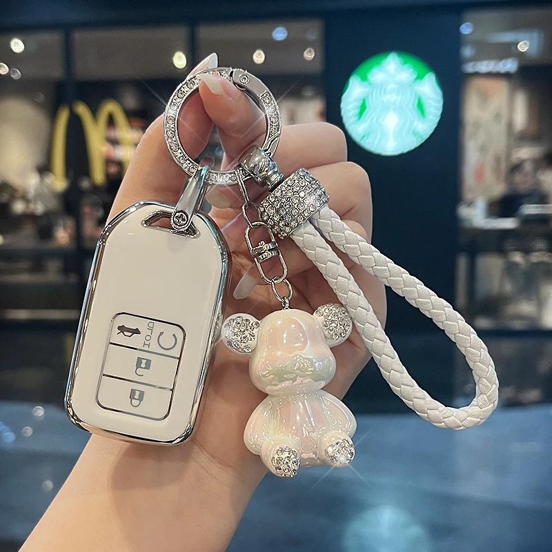 本田钥匙套新雅阁思域缤智XRV皓影飞度CRV冠道英仕派车高档壳包扣