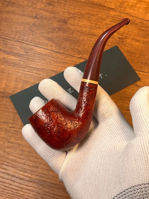 手工喷砂福尔摩斯坎嘴石楠木烟斗