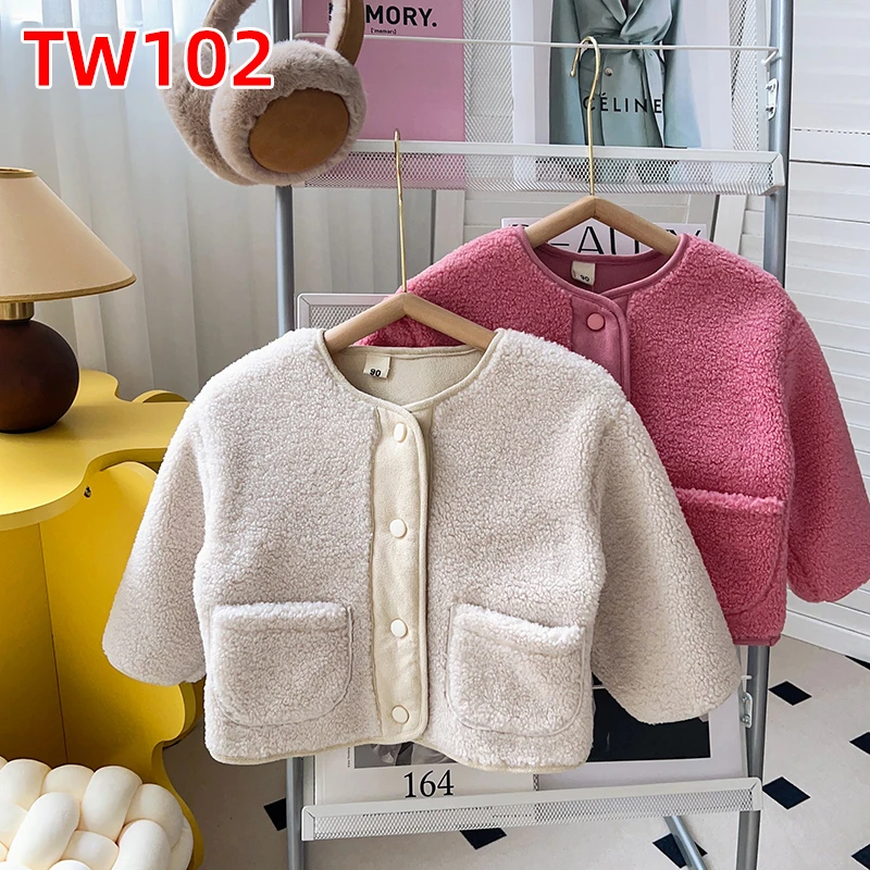 女童外套秋冬新款洋气时髦儿童宝宝外套保暖上衣TW102