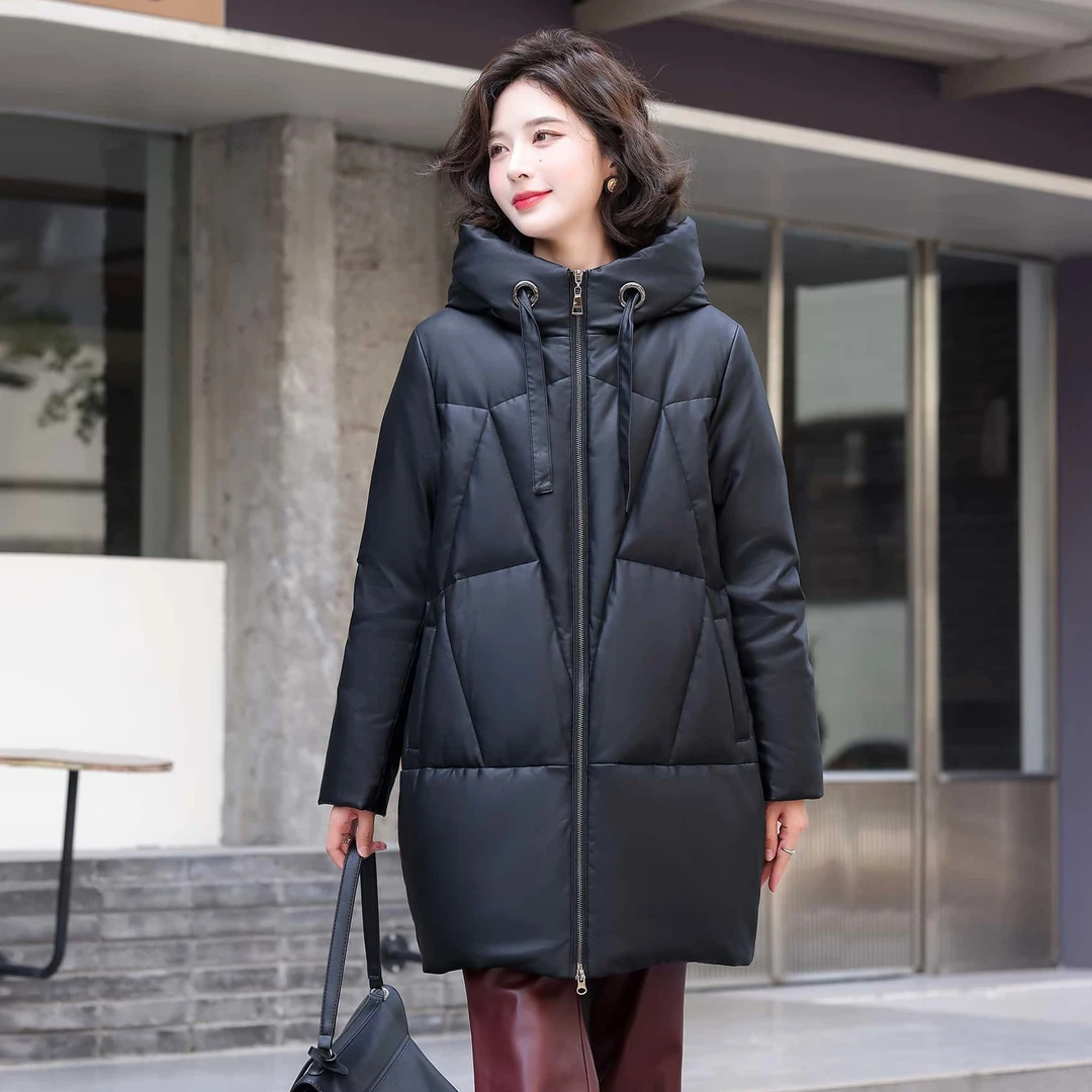 2025冬季新款海宁真皮羽绒服女绵羊皮中长款皮衣大码加厚保暖外套