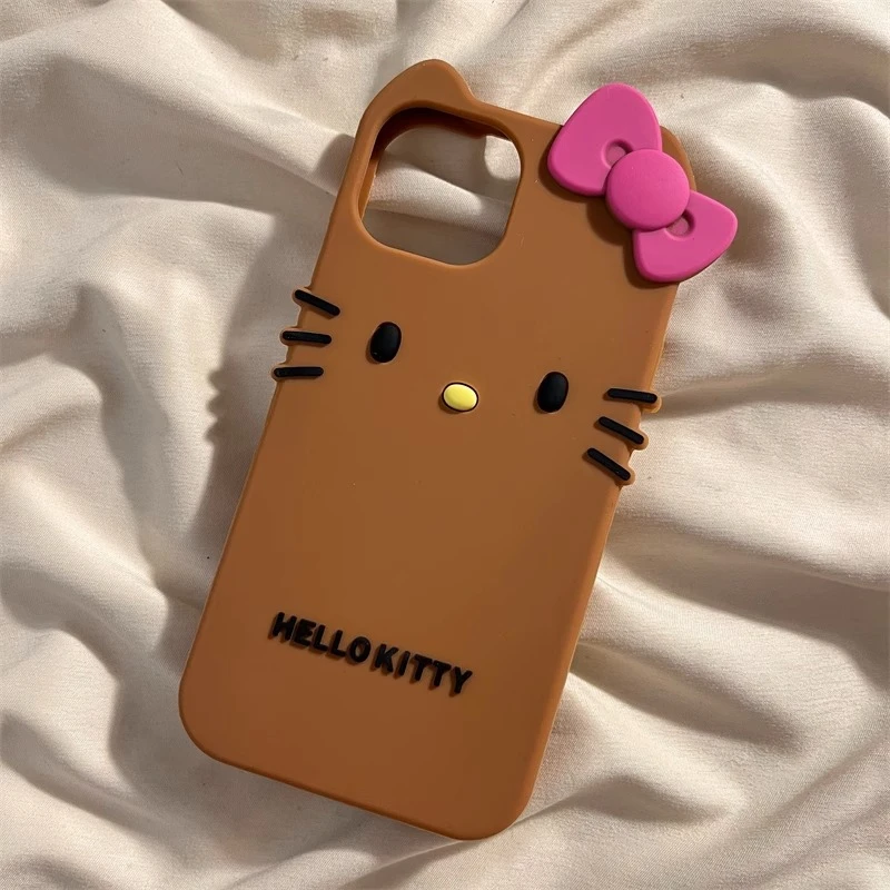 可爱蝴蝶结猫咪适用iphone14promax手机壳苹果13新款12网红11卡通