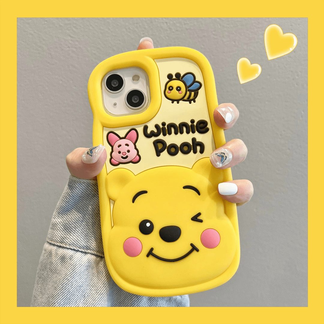 卡通小熊适用苹果14promax手机壳iPhone13女新款12可爱11硅胶网红
