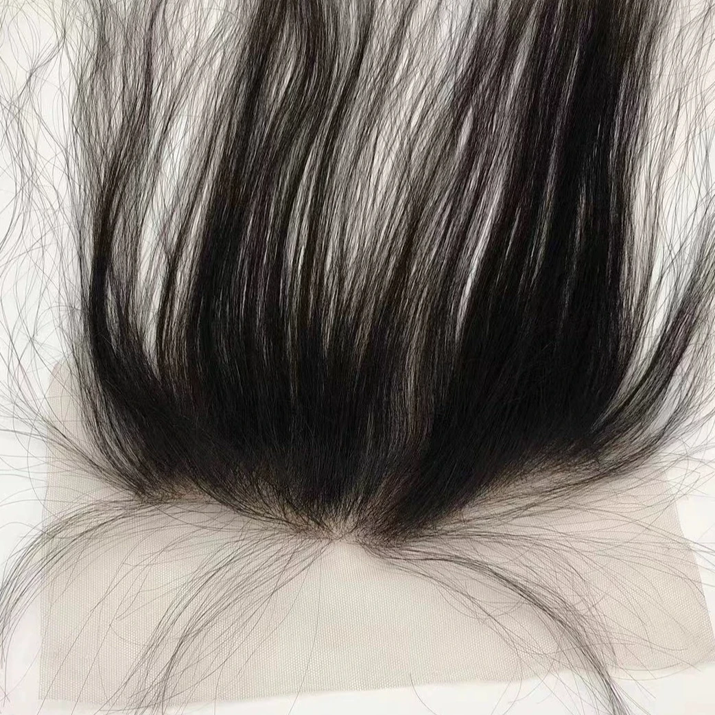 蕾丝长发款前额刘海假发贴真人发丝发际线假发贴