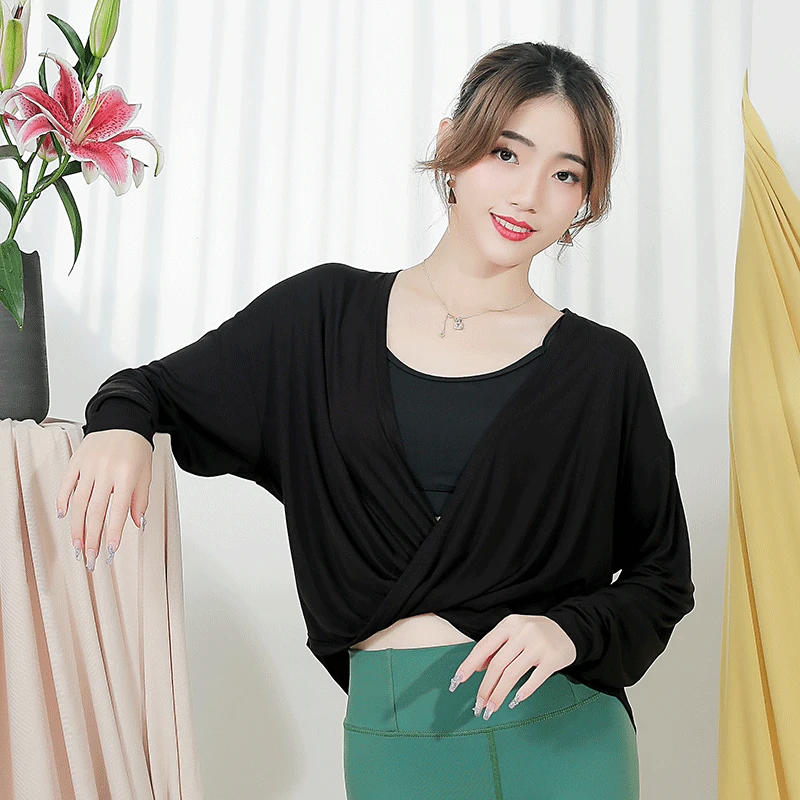 悠妍宽松慵懒罩衫CX24524大码显瘦长袖洋气针织百搭秋季薄款短款