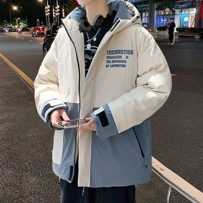 羽绒服新款爆款羽绒男款季加厚潮牌港风工装学生潮流男款装