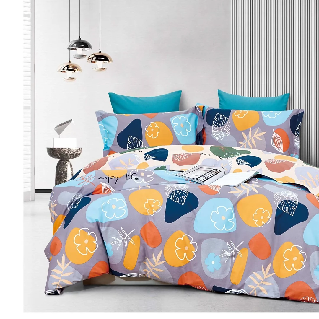 高品质全棉纯棉多尺寸双人单被罩/亲肤舒适被套/四季通用斜纹棉