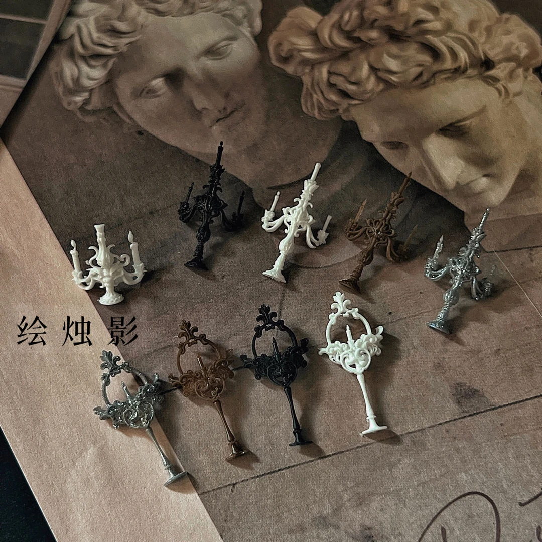 语菲优选美甲3D立体硅胶模具烛台模具工具指甲装饰DIY