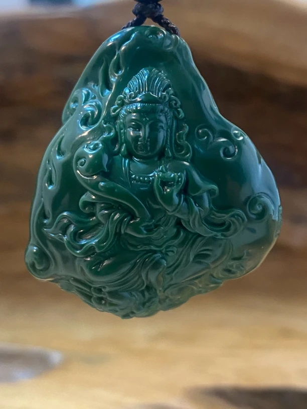 丫角山原矿手盘绿松石