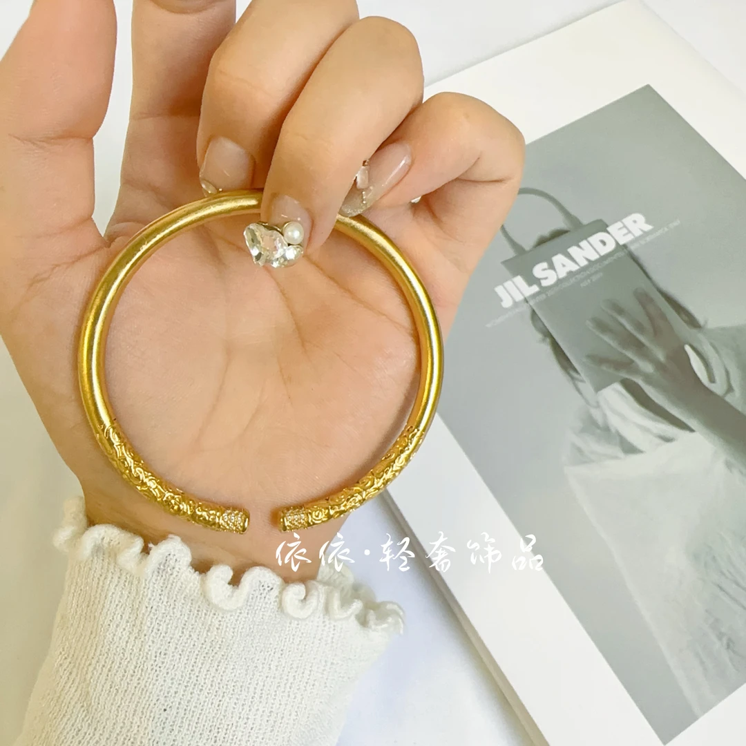 合金手镯 合金手镯【高精美祥云金箍棒手镯】开口