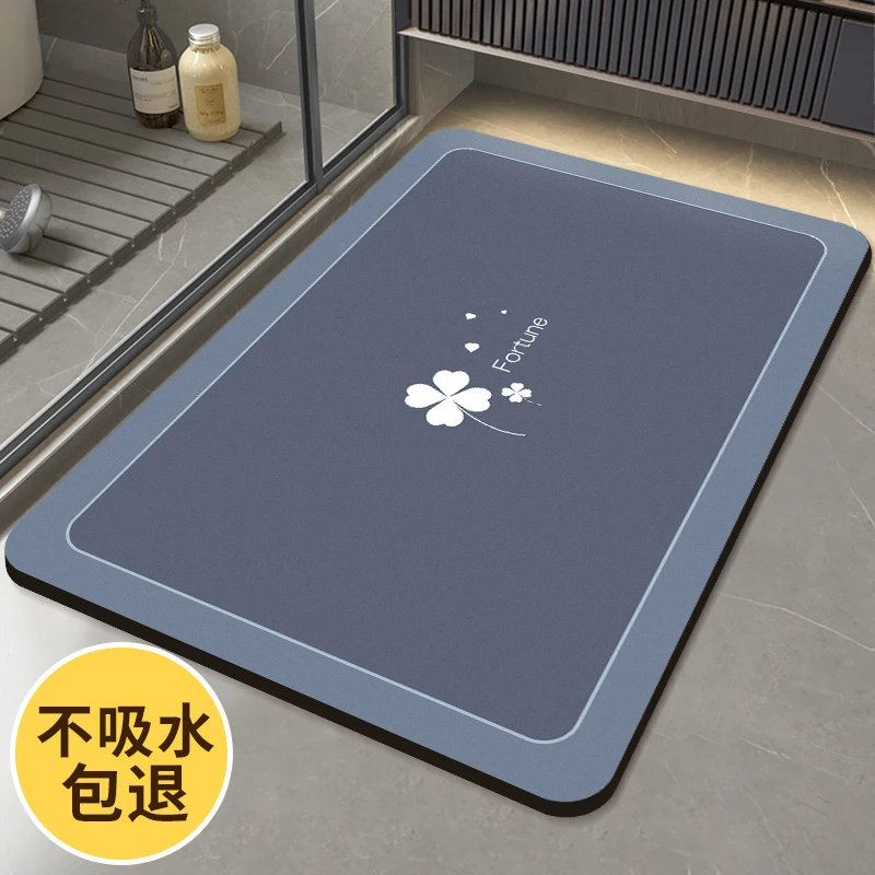 硅藻泥吸水垫入户门高档防滑速干脚垫卫生间地垫厨房吸水防滑垫子