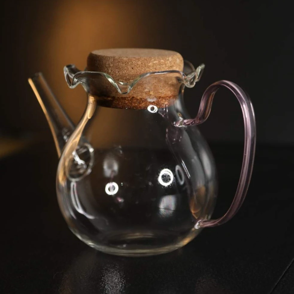 粉色-花口壶 500cc