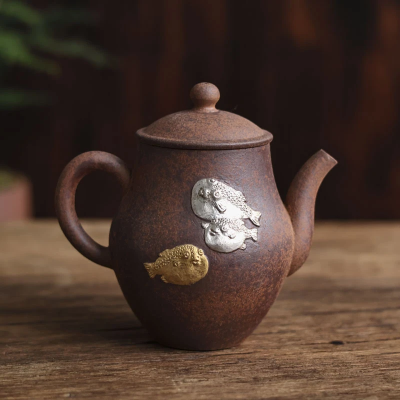 斋居 老岩泥聚财壶（灰念0179）