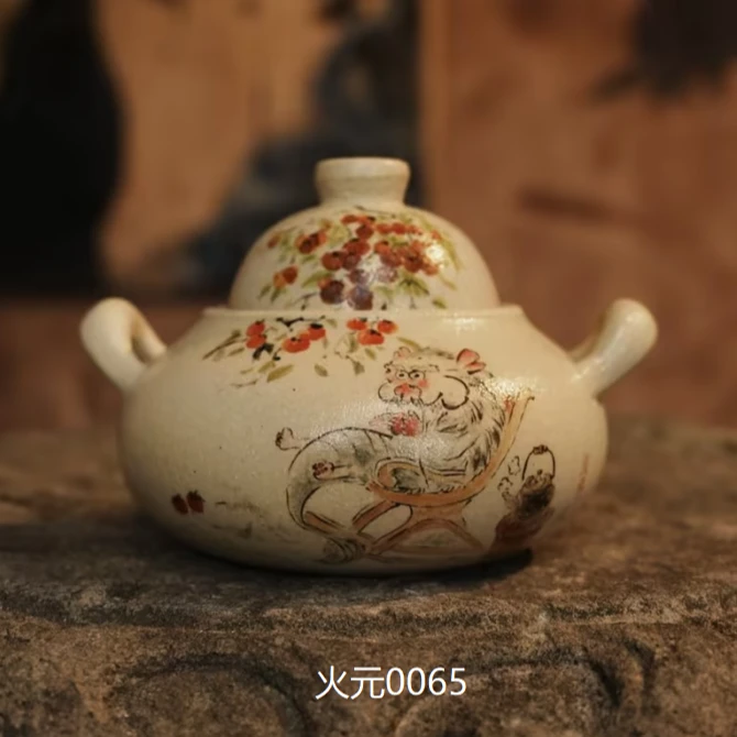 斋居 小胖龙圆肚砂锅-480cc 已收到货实物为准（火元0065）