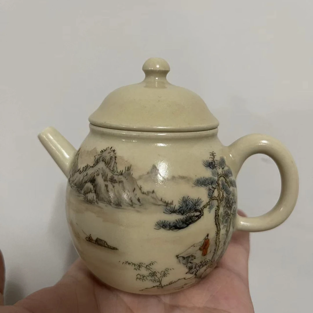 斋居 陶瓷访友壶 微瑕（拙溪瑕S0019）