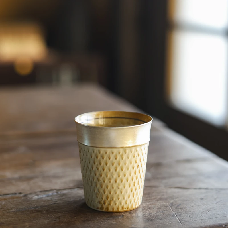 斋居 仿古描银灰色-央禾-小可乐杯（Q1003）