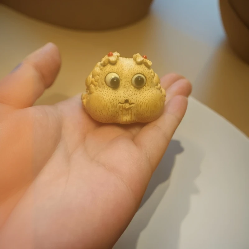 竹根雕纯手工雕刻活眼谁的小可爱