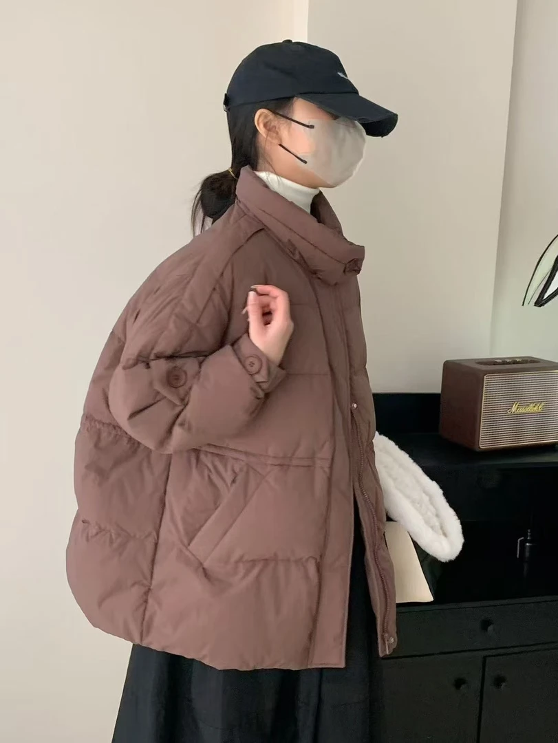 美拉德胸围140衣长75大码女装显瘦冬季外套