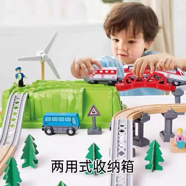 hape 火车轨道城市运输套 e8592