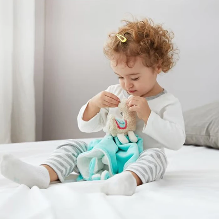 WubbaNub 43064W 小羊驼口水巾 儿童玩具