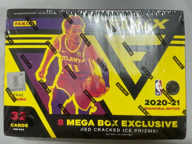 2020-21 Flux Mega北美超市独占盒 博10编金碎冰三球华子库里