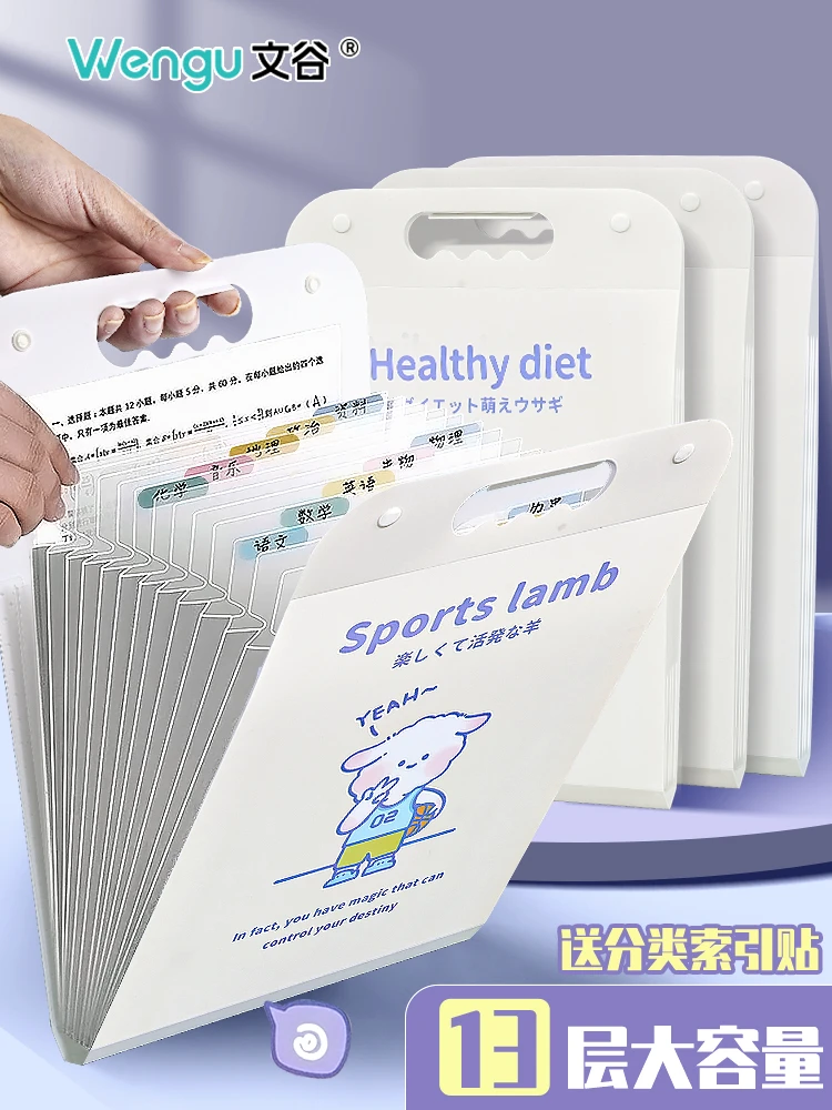 咯-WX3025文谷-13格风琴包1/个***