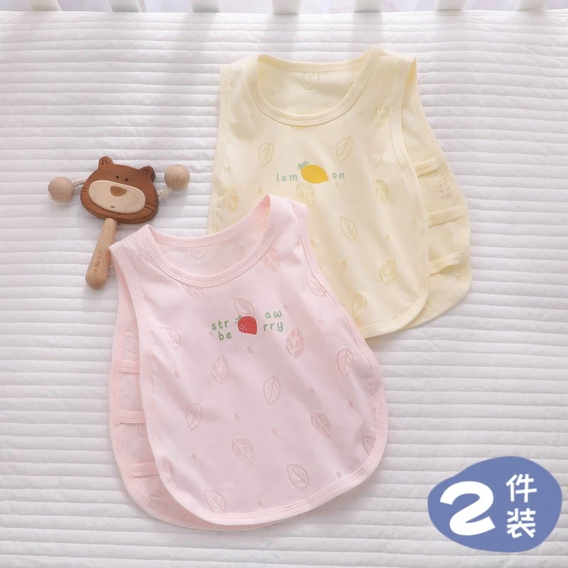 婴儿夏季琵琶衣宝宝薄款纯棉背心新生儿无袖吊带男童夏装护肚肚兜