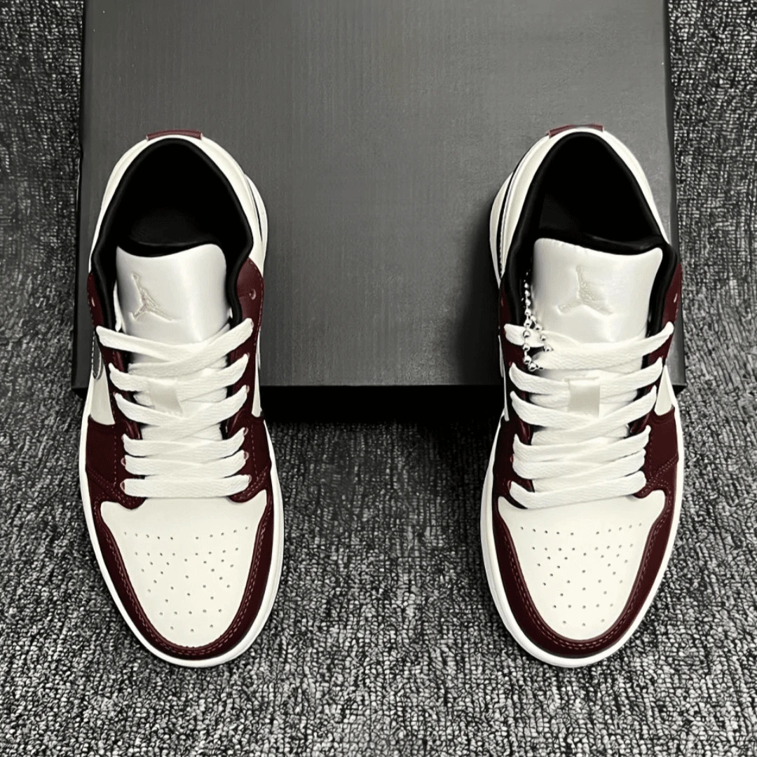 AIR JORDAN 1 LOW AJ1龙年限定白红金羽男女情侣新款同款官方正品