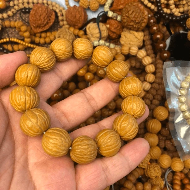 AAA原皮猴头核桃手串16-17mm左右猴头核桃文玩