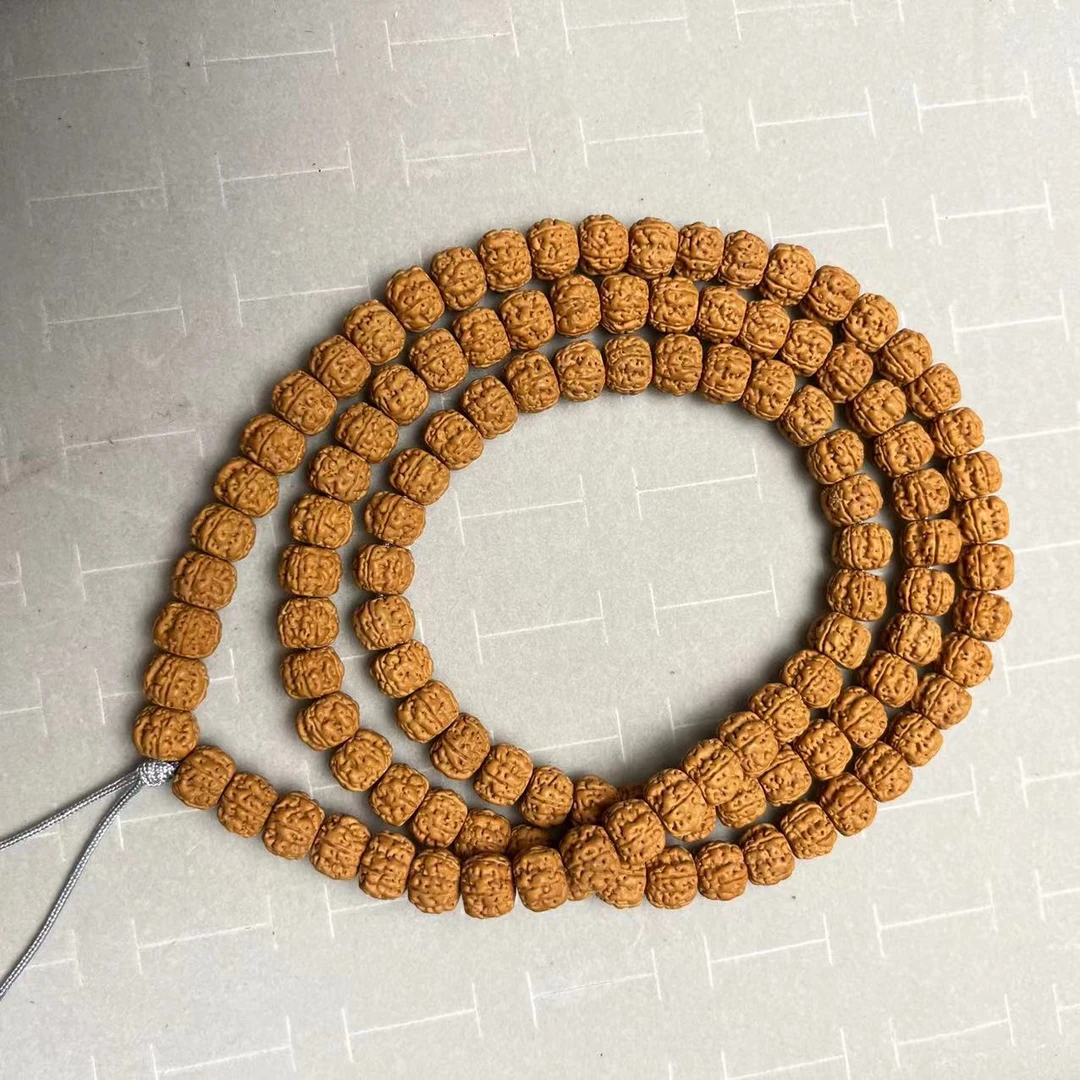 龙切盘龙108脖挂8mm金刚菩提手串印尼小金刚巨肉肥龙藏式盘龙纹