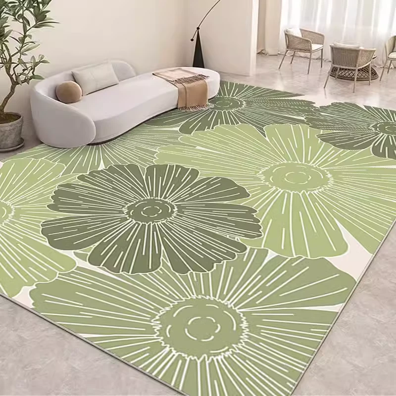 欣雨佳轻奢客厅地毯简约现代沙发茶几卧室满铺大面积薄荷曼波地垫