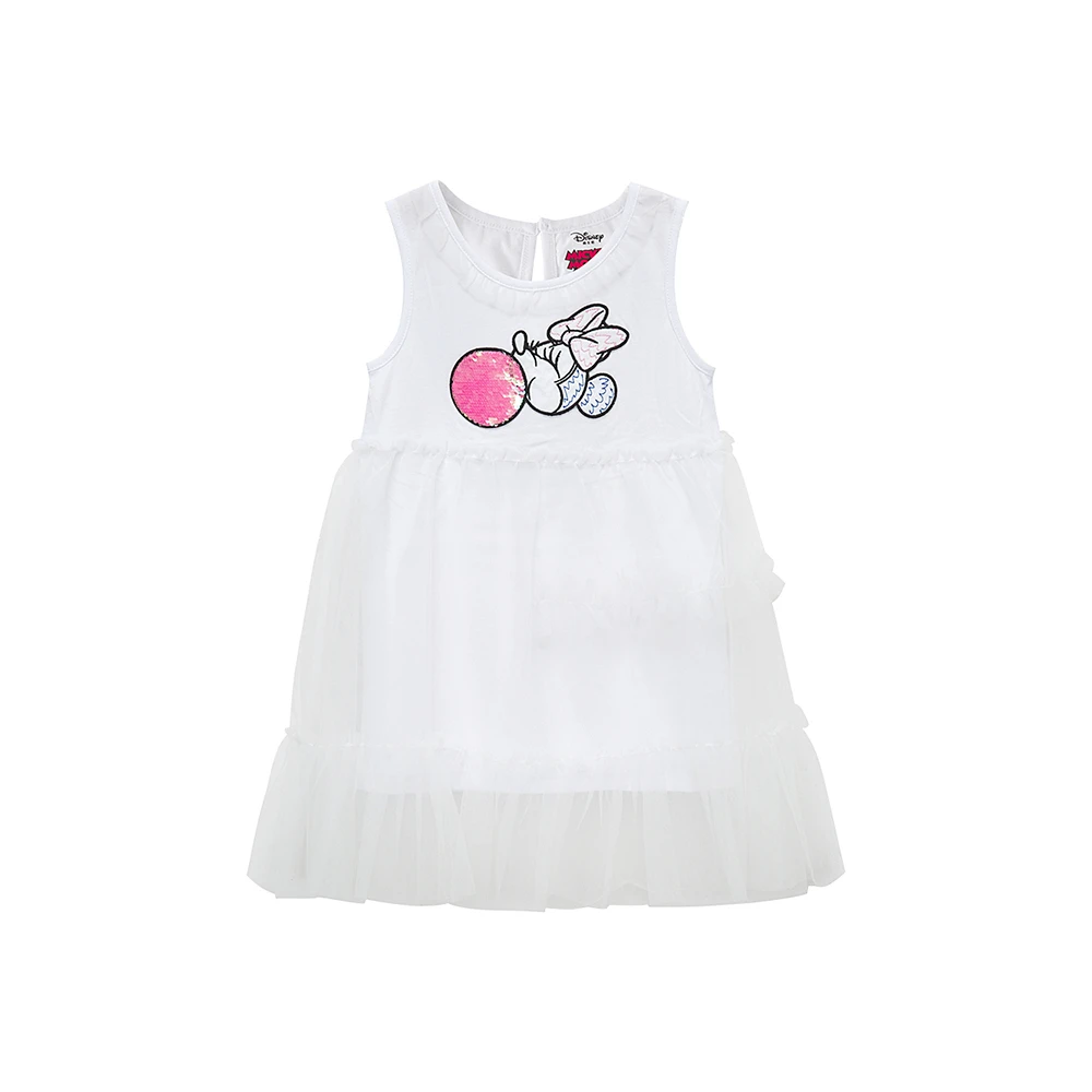 1美家m0系列女童针织网纱裙夏A3720夏季连衣裙宝宝儿童