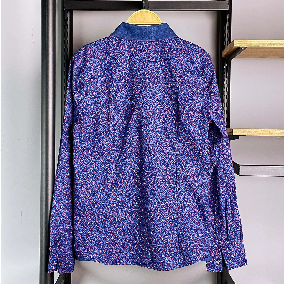 3高端童装DH家，满印休闲男童长袖衬衫春秋 线下C4-2-177