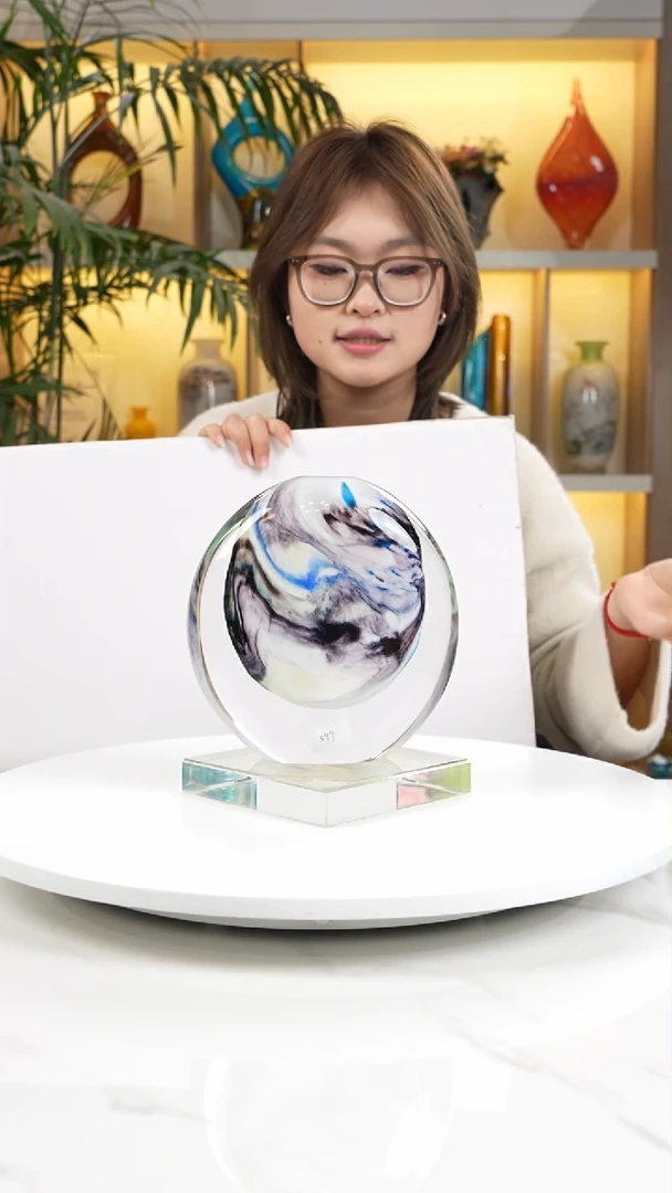 【闪购商品】琉璃手工艺品水晶琉璃摆件花器