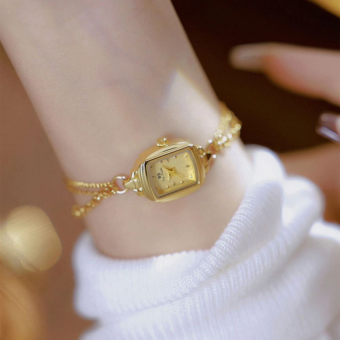 小金表正品女士手表女款轻奢小众2025新款手链女生女表复古小表盘