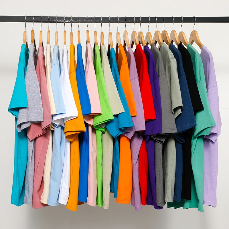 220g重磅纯棉全色系 短袖t恤纯色厚实宽松休闲百搭打底衫上衣男女