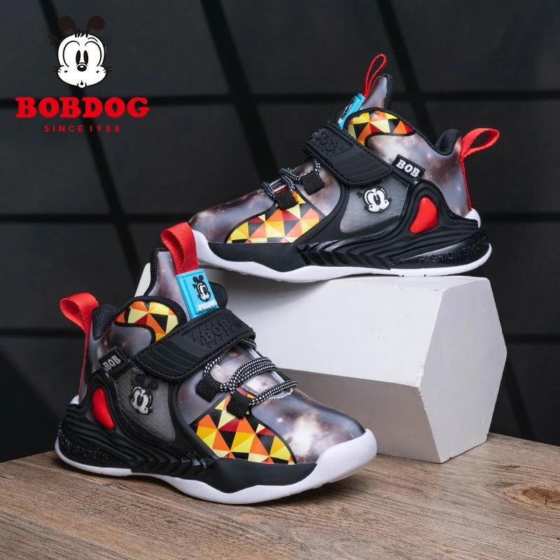 巴布豆男童鞋子2024秋冬新款小男孩软底防滑运动鞋儿童轻便老爹鞋