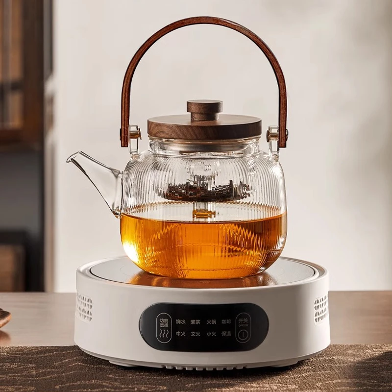 蒸煮一体玻璃茶壶加热全自动电陶炉煮茶器烧水泡茶专用耐热煮茶壶