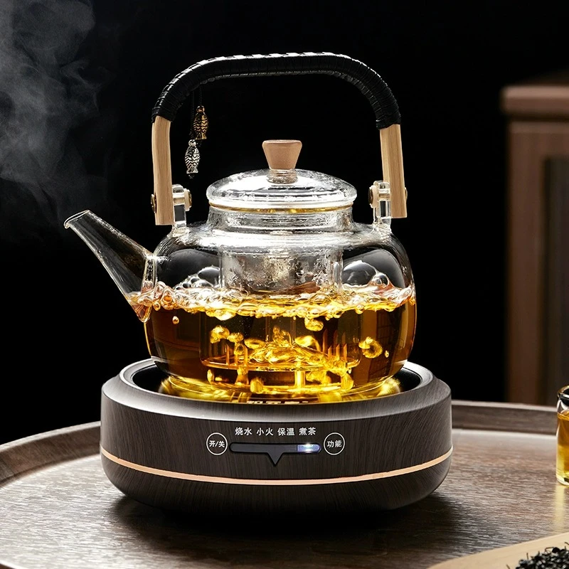 家用电陶炉煮茶器一体提梁精致茶壶玻璃泡茶茶具煮茶高档烧水壶