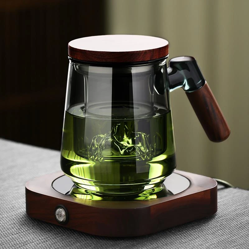 泡茶杯男士办公室茶道喝茶杯子个人专用日式玻璃茶水分离高档水杯