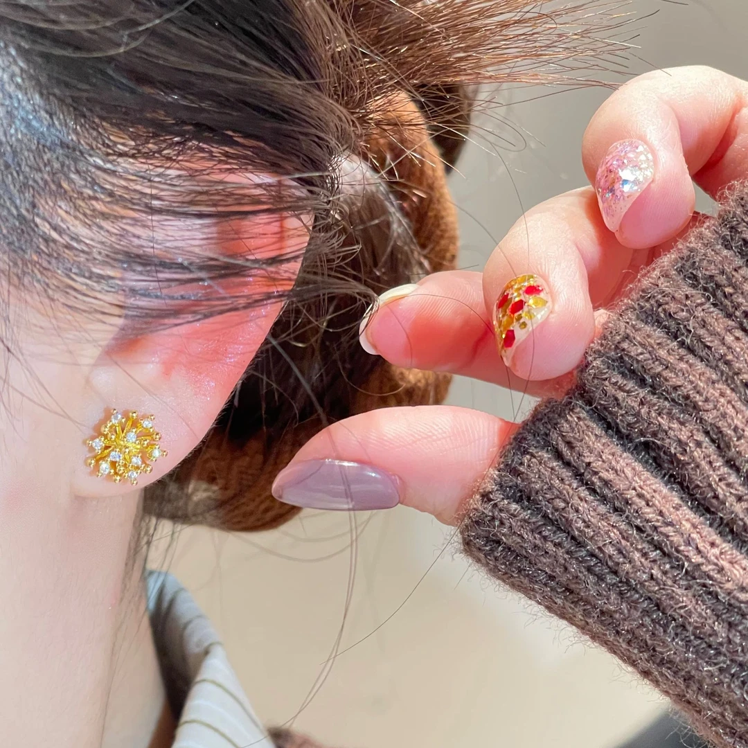 经典法式小巧高级耳钉设计感耳饰R2020